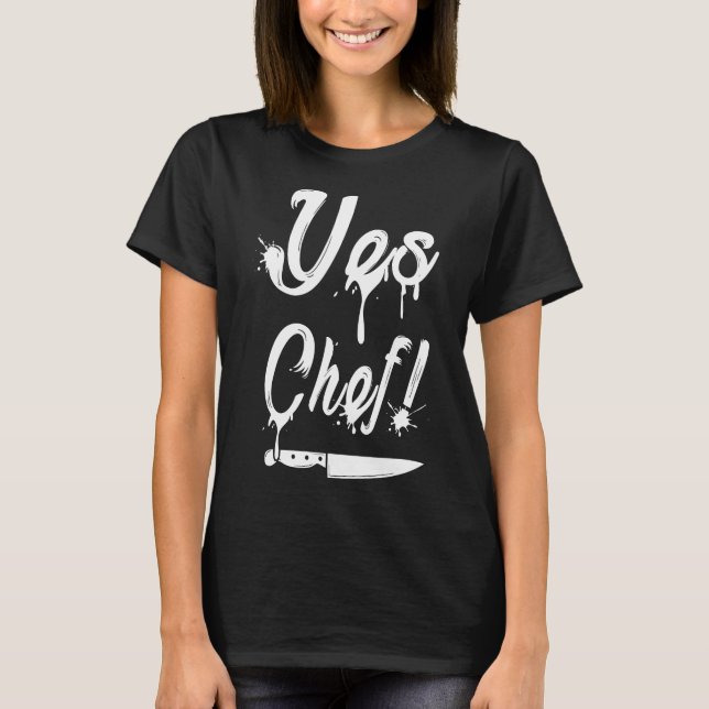 sí camisetas del cocinero (Anverso)