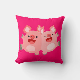 ¡SÍ! Cojín decorativo de cerdos Personalizado Cute