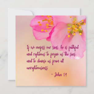 Si confesamos cristiano floral Inspirador