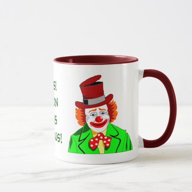 ¡SÍ! ¡CORRO ESTE CIRCO! Taza de cerámica (Derecha)