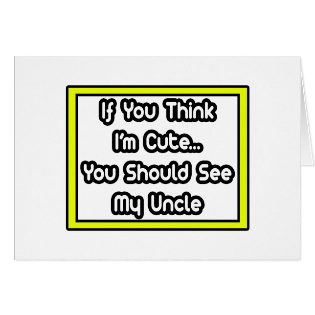 Si crees que soy lindo... mi tío (Anverso (Horizontal))