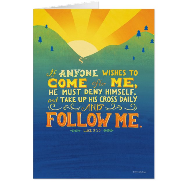 Si cualquier persona desea venir después de mí (Frente)