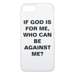 "Si Dios Es Por Mí..." Funda Apple iPhone 8/7