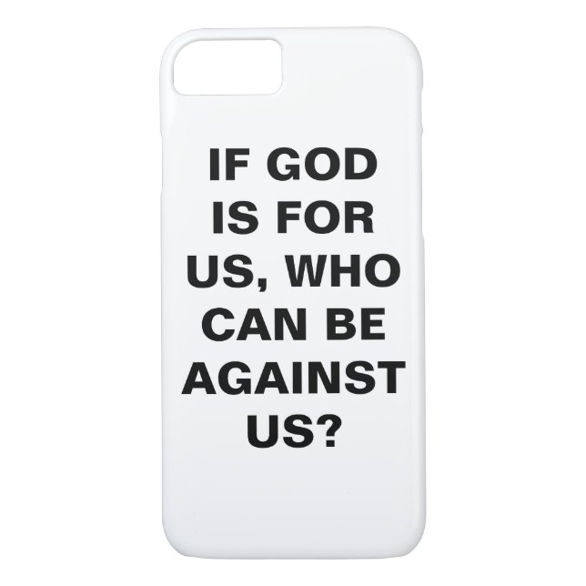 "Si Dios Es Por Nosotros..." Funda Apple iPhone 8/ (Reverso)