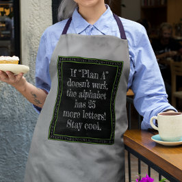 Si el plan "A" no funciona... Delantal