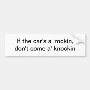 Si el rockin del a del coche - pegatina para el