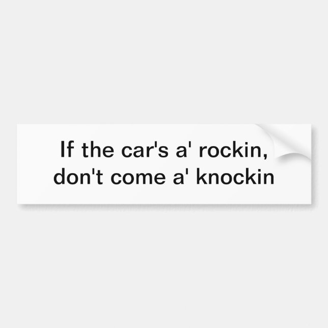 Si el rockin del a del coche - pegatina para el (Frente)