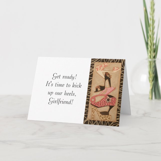 Si el zapato se adapta!: Tarjeta de cumpleaños de  (Anverso)