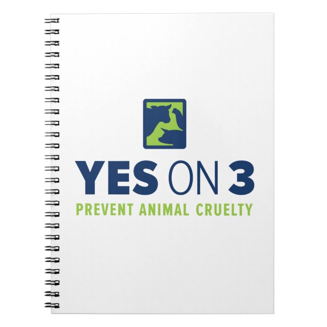 ¡Sí en 3! Cuaderno espiral (Frente)