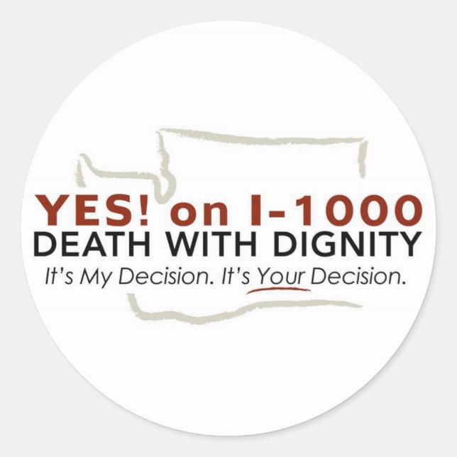 ¡Sí! en I-1000 Pequeño Pegatina (Anverso)