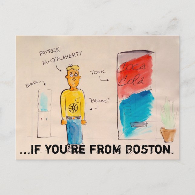Si eres de la postal del doode de Boston (Anverso)