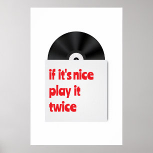 Si es bonito jugalo dos veces decoración en vinilo