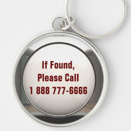Si está encontrado, llame… Llavero