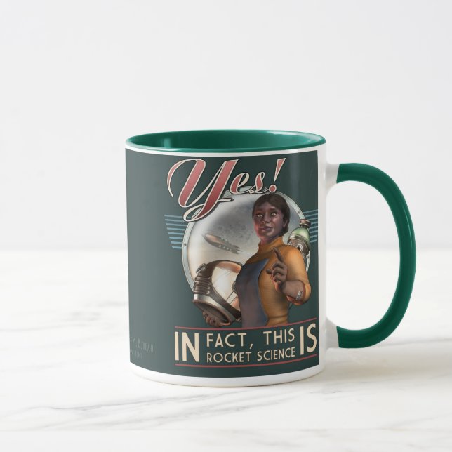 ¡Sí! Ésta ES taza de la ingeniería espacial (Derecha)
