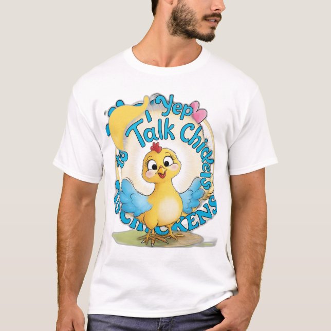 Sí, Hablo Con La Camiseta De Pollos (Anverso)