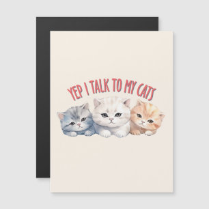 Sí, hablo con mis gatos - Adorable diseño de trigo