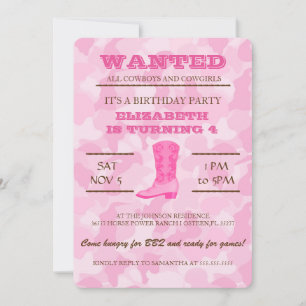 ¡SÍ! Invitación a la fiesta de cumpleaños de la le