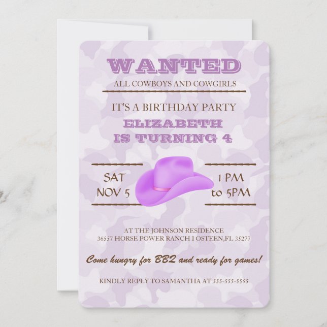 ¡SÍ! Invitación a la fiesta de cumpleaños de Nova  (Anverso)