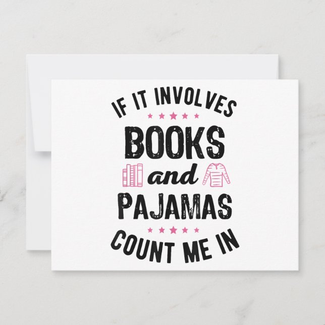 Si involucra libros y libros de pijamas, mucho más (Anverso)