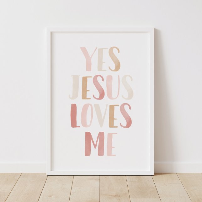 Sí, Jesús Me Ama La Decoración Del Chica Rosa (Subido por el creador)