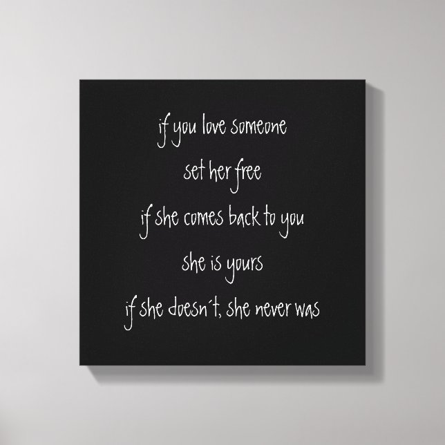 si la amas, cita lienzo (Anverso)