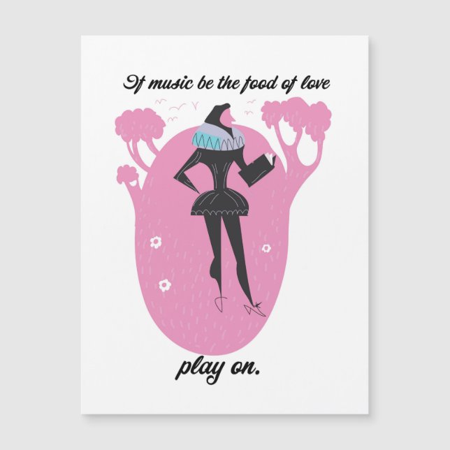 Si la música es la comida del amor, toca (Anverso)