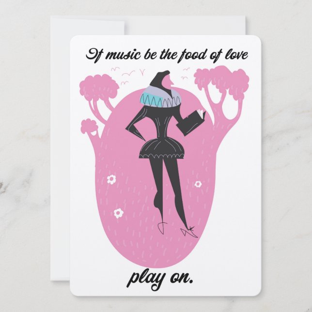 Si la música es la comida del amor, toca (Anverso)