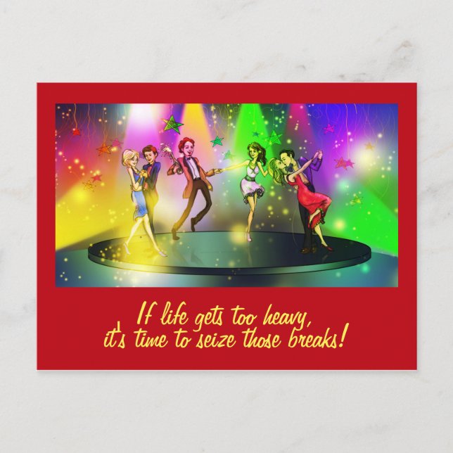 Si la vida se pone demasiado pesada la postal Insp (Anverso)