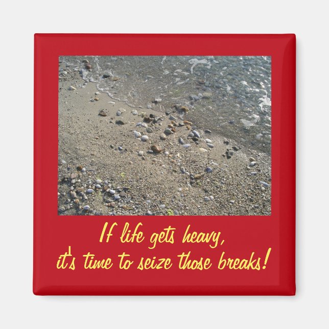 Si la vida se pone fuerte imán Inspirador (2) (Frente)