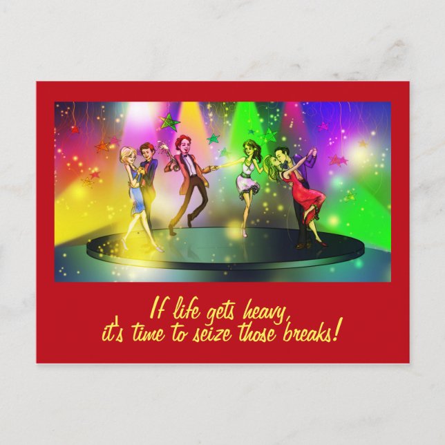 Si la vida se pone pesada postal Inspiradora (1) (Anverso)