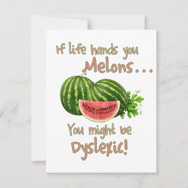 Si la vida te deja a los melones (Anverso)