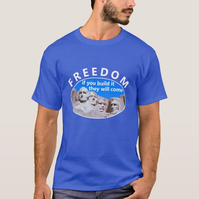 Si lo construye (v3 oscuro) camiseta (Anverso)