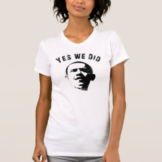 Sí, lo hicimos Camiseta de mujer Obama Scoop