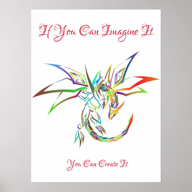 Si lo imaginan, el Poster de arte mural (Frente)