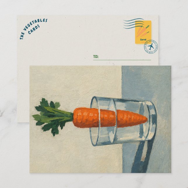 Si Lo Sembra, Crecerá | Tarjeta Postal De Zanahori (Anverso / Reverso)