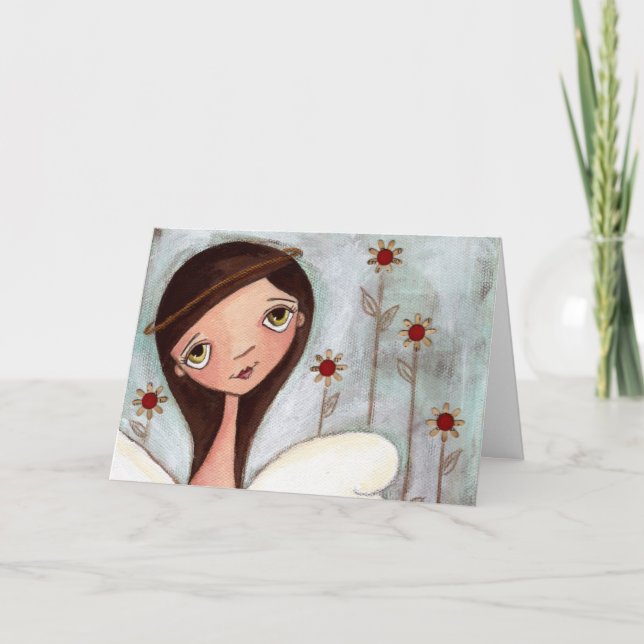 Si los amigos fueran flores - Tarjeta de saludo (Anverso)