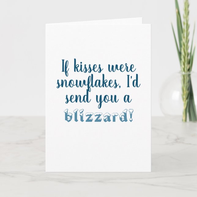 Si los besos eran copos de nieve, tarjeta de separ (Anverso)