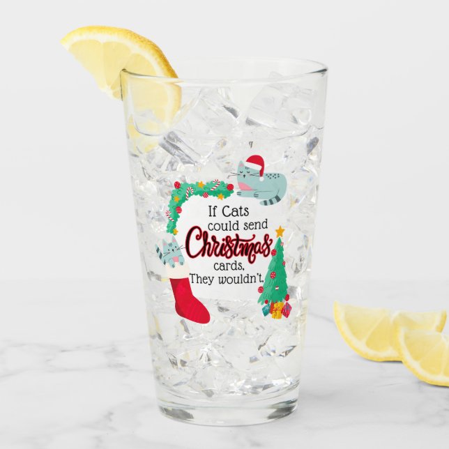 Si los gatos enviaran tarjetas a los Navidades, no (Anverso (hielo))