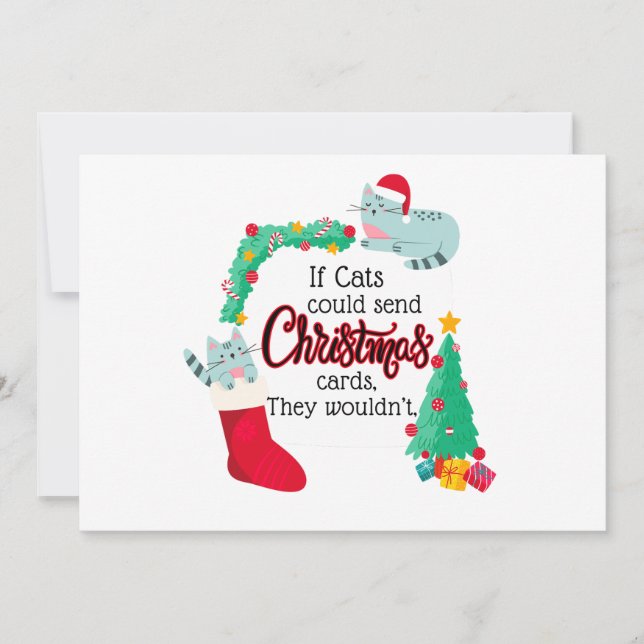 Si los gatos enviaran tarjetas de Navidad, no lo h (Anverso)