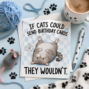 Si los gatos pudieran enviar tarjetas de cumpleaño