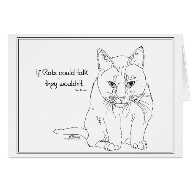 Si los gatos pudieran hablar (Anverso (Horizontal))