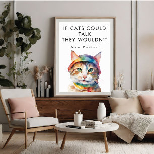Si los gatos pudieran hablar de Posters motivacion