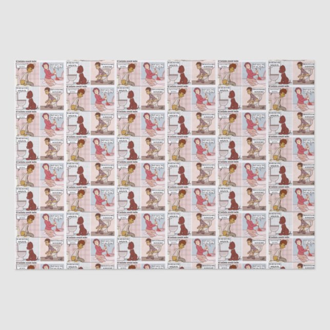 Si los inodoros pueden hablar de papel de tejidos (Anverso)