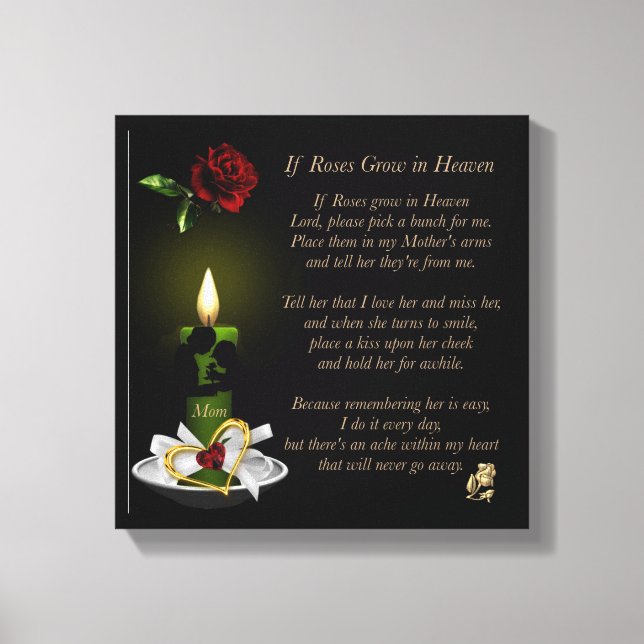 Si los Rosas crecen en el cielo, impresión de lien (Anverso)