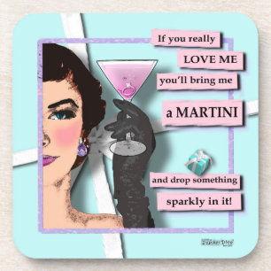 Si Me Amas - Diamante en una Posavasos de MartiniC
