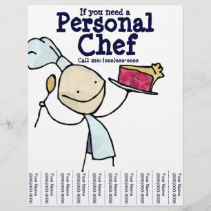 Si necesita un chef personal! Folleto