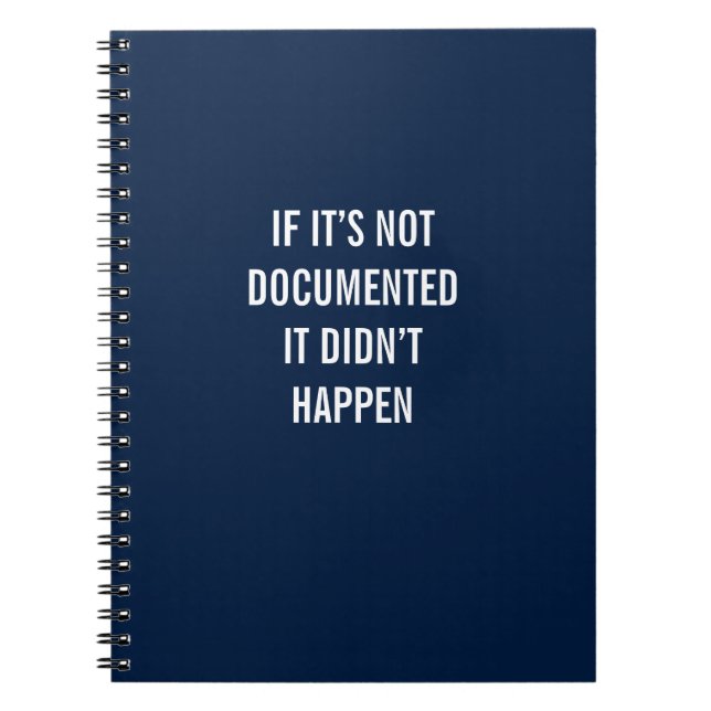 Si no está documentado, no ocurrió en un cuaderno (Frente)