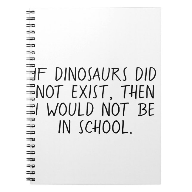 Si no existieran dinosaurios, cuaderno (Frente)