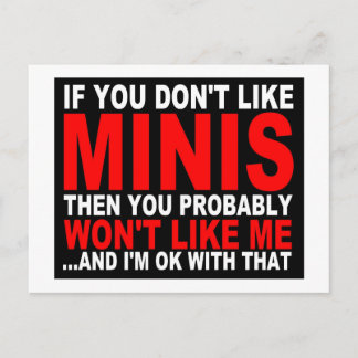 Si no te gusta Minis...Postear tarjeta