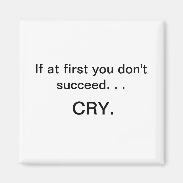 Si no tienes éxito en el imán (Frente)